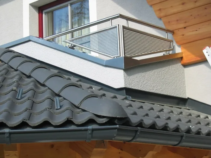 Detailansicht eines Balkons